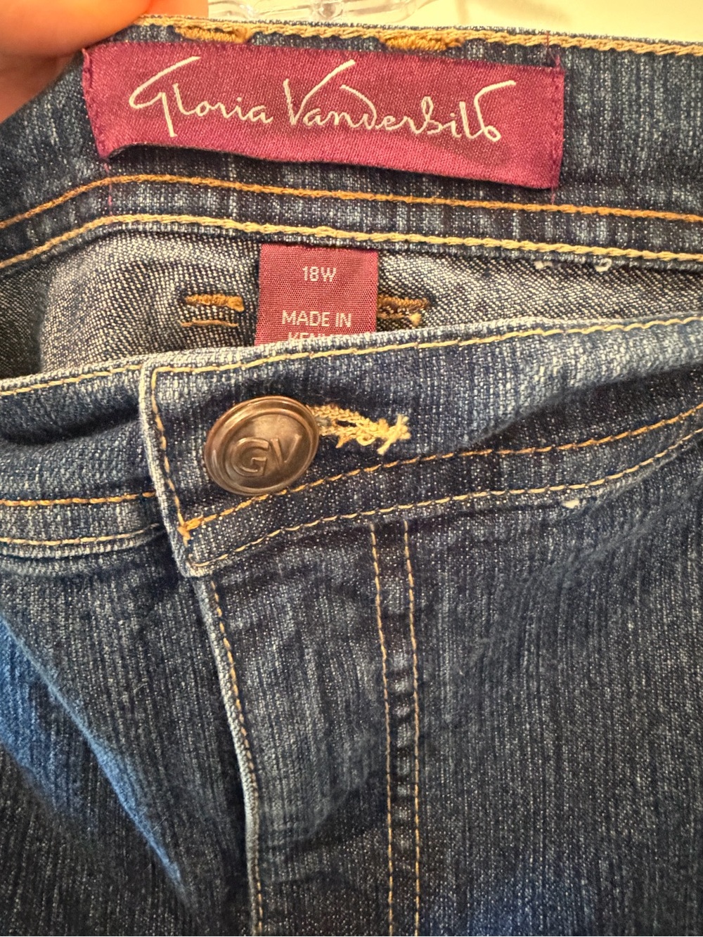 Gloria Vanderbilt Women's Capri Jeans Size 18W - Picture 2 of 4